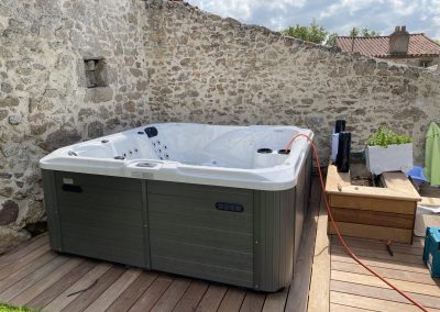 Pose d’un spa chez un particulier